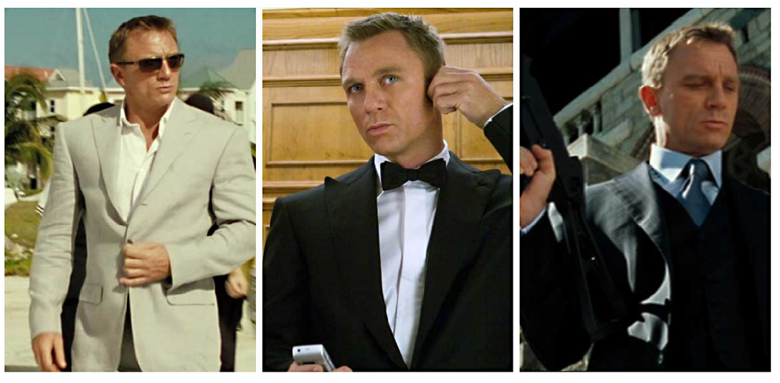 THE TUXEDO AND SUITS OF JAMES BOND CASINO ROYALE