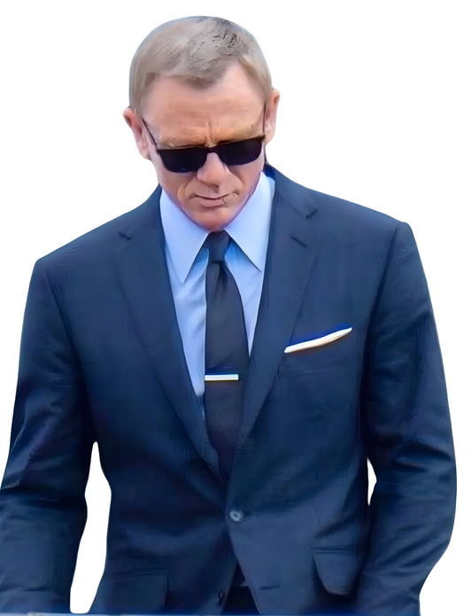 No Time to Die James Bond Navy Blue Suit
