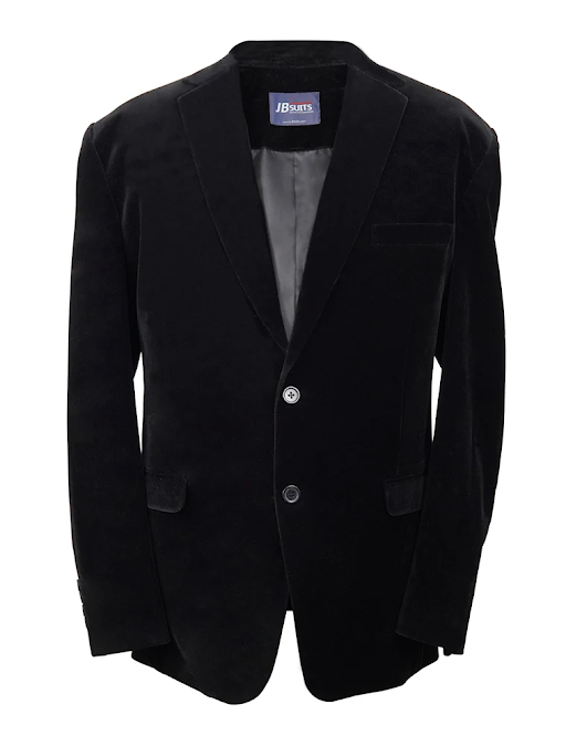 Men's Black Velvet Blazer