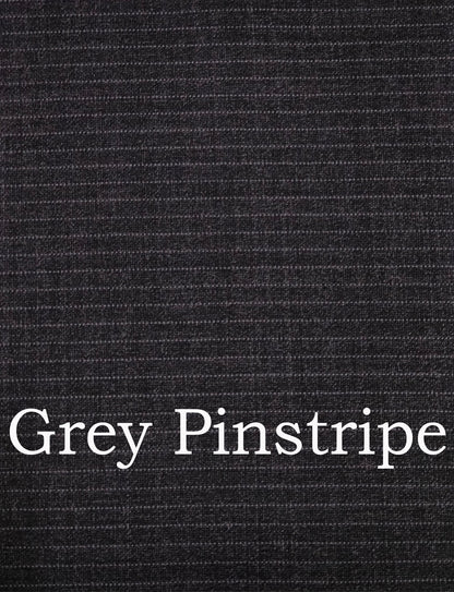 grey pinstripe wool fabric