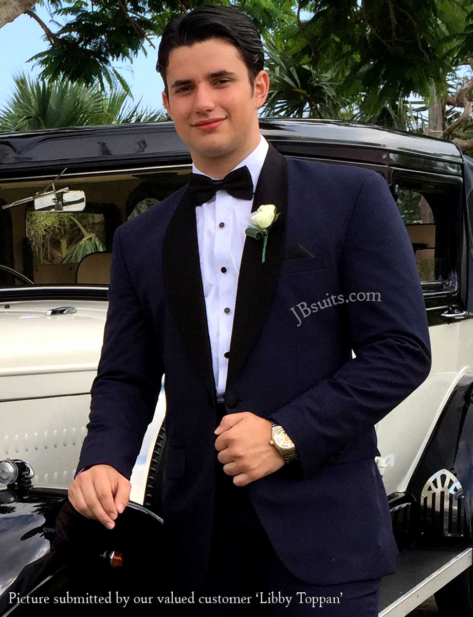 midnight blue dinner suit