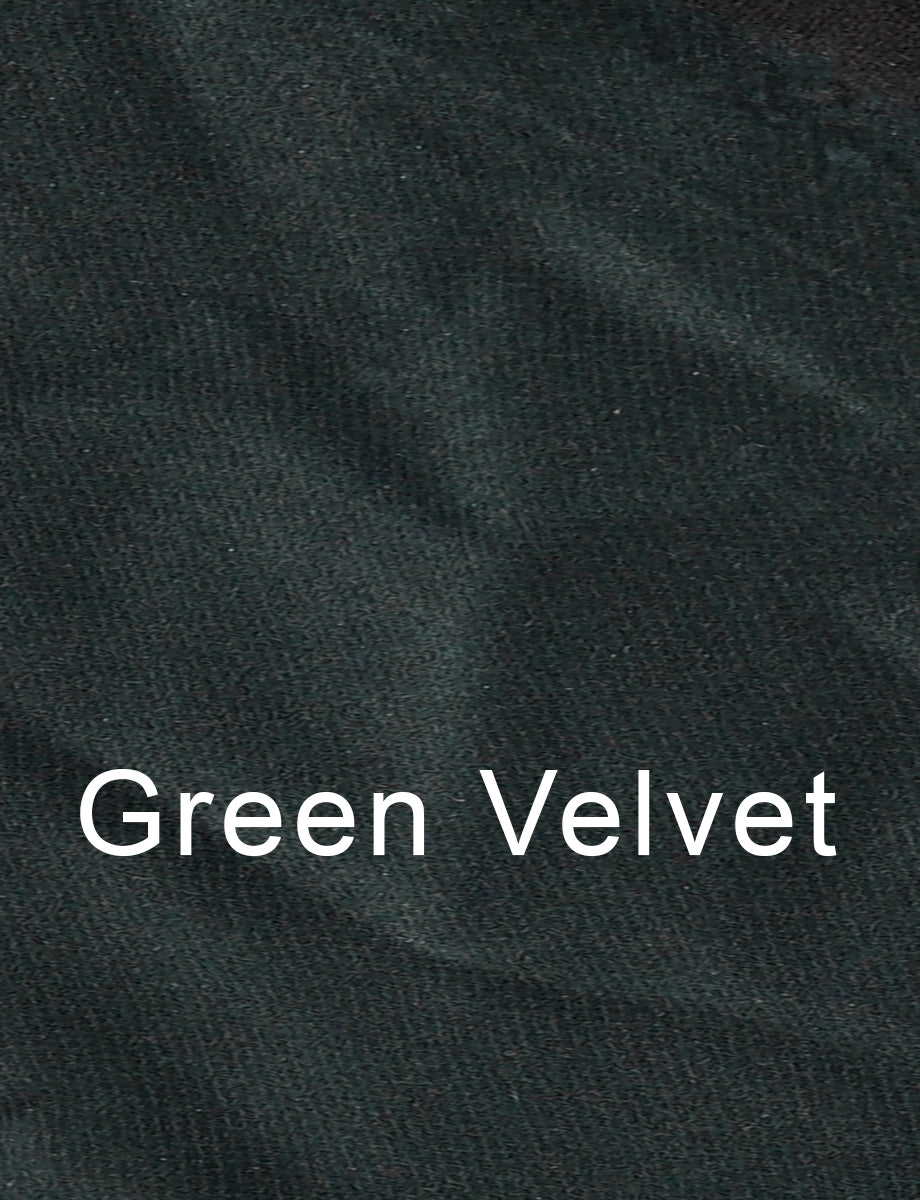 green velvet fabric coat
