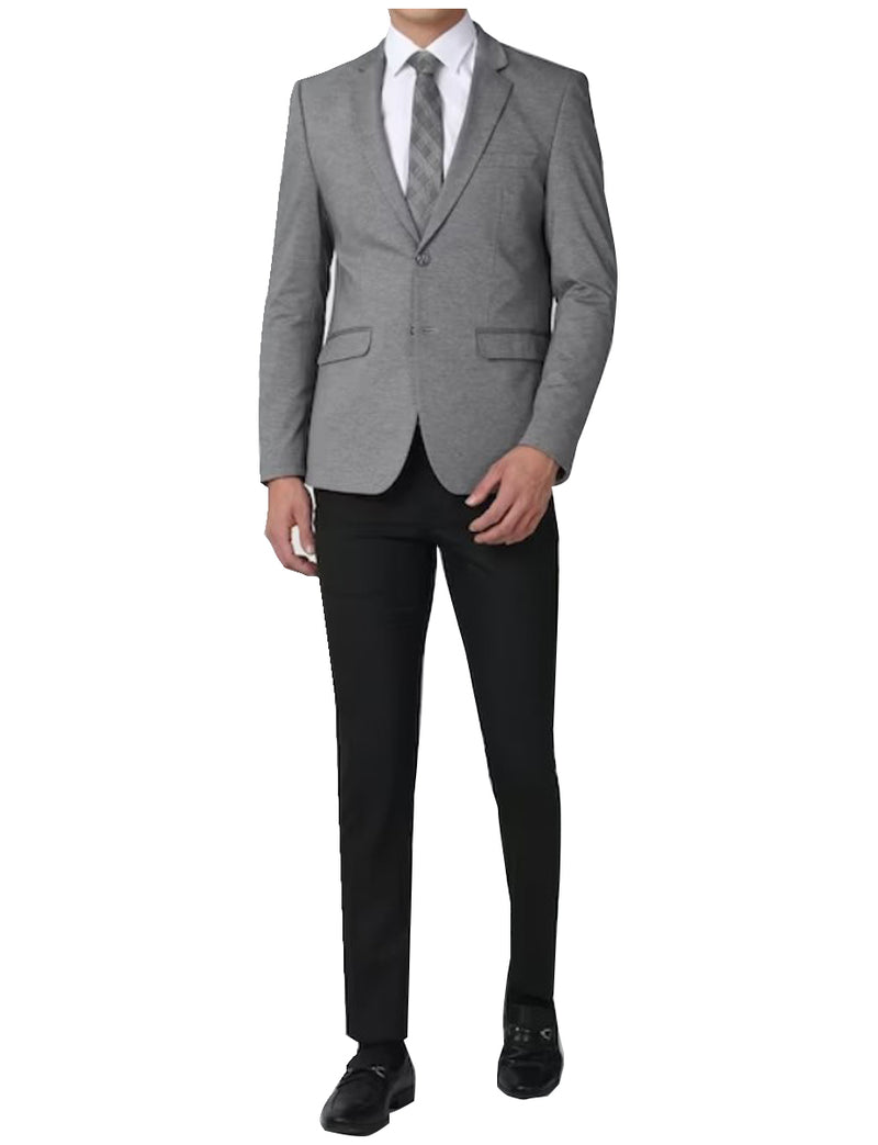 Grey Suit Jacket With Black Dress Pant - Mix and Match Men's Suits