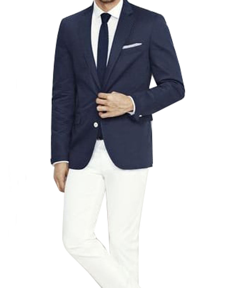 Blue Jacket With Off-White Dress Pant - Broken Men's Suits