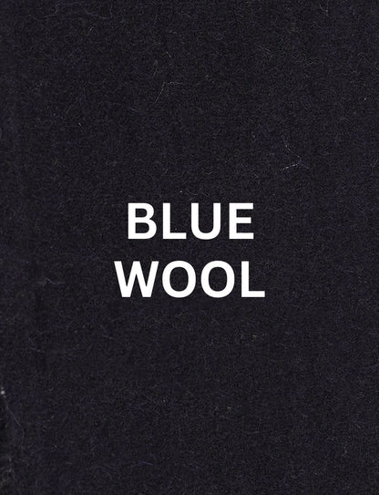 Blue wool fabric
