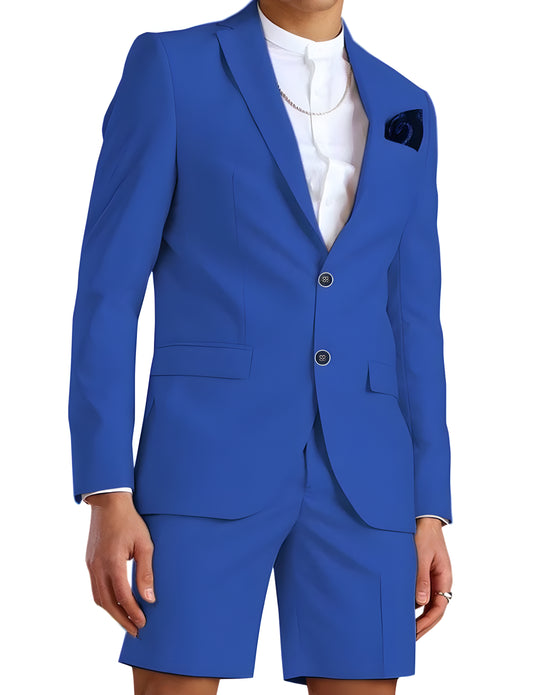Men's Short Suits - Slim Fit Suits For Summer Wedding