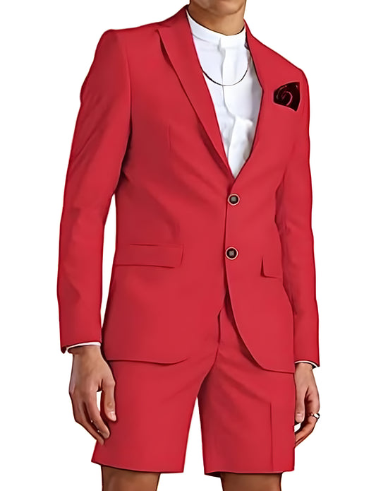 Men's Short Suits - Slim Fit Suits For Summer Wedding