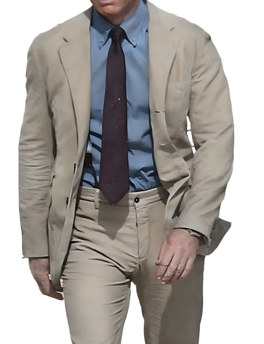 No Time to Die James Bond Beige Suit