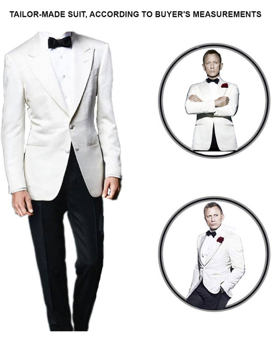 daniel craig ivory white dinner suit