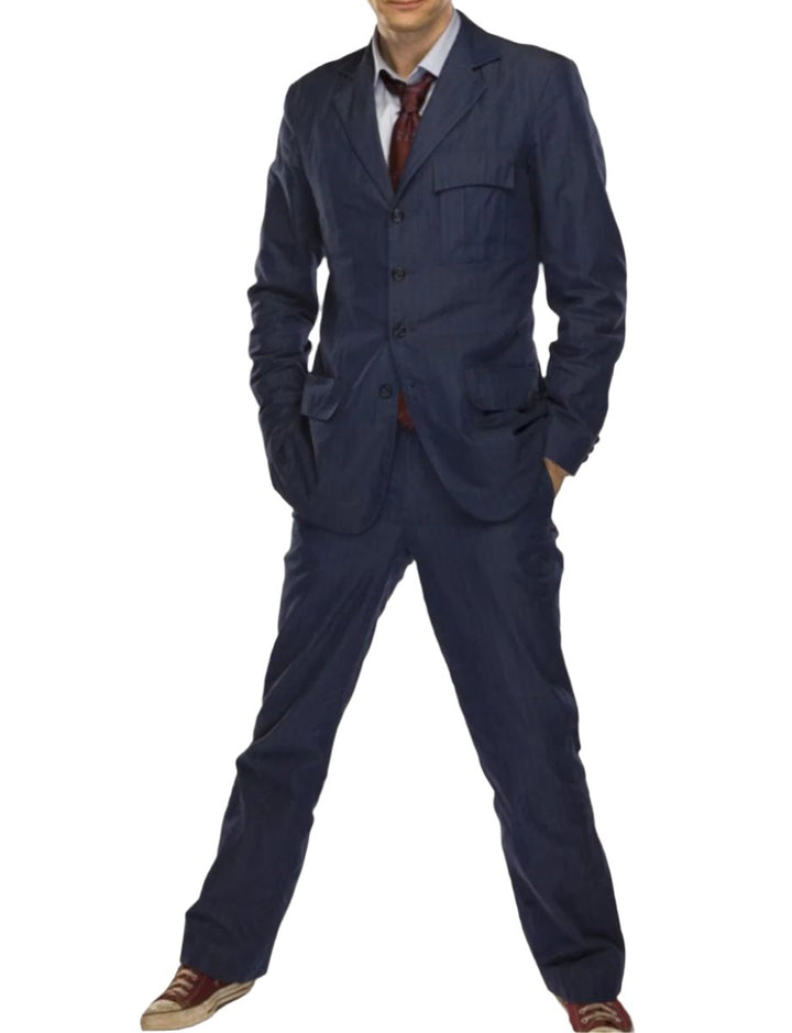 JBsuits Blue Pinstripe 10th Doctor Who Suit