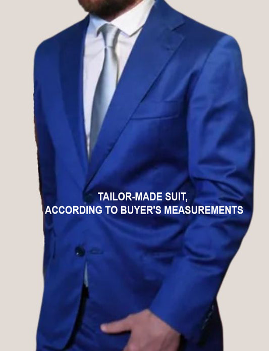 Men's blue suit